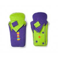 Cozyosko Purple Caterpillar / Lime Stars with Strap Covers