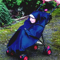 Clippasafe Stroller Rain Cape Black